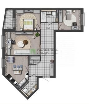 Продам трехкомнатную квартиру, 104 м², этаж 5 из 9. Фото 1