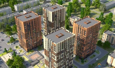 Купить двухкомнатную квартиру, 42.25 м², этаж 9 из 18. Фото 1