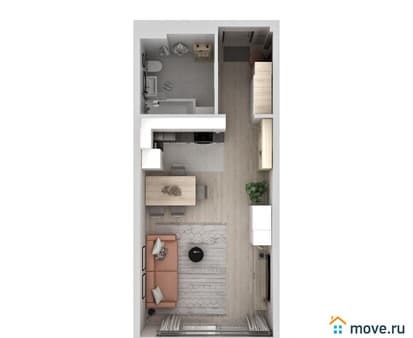 Продам однокомнатную квартиру, 36.2 м², этаж 11 из 19. Фото 1