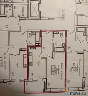 Продается однокомнатная квартира, 45.3 м², этаж 7 из 19. Фото 1