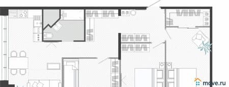 Продам студию, 87.36 м², этаж 13 из 20. Фото 2