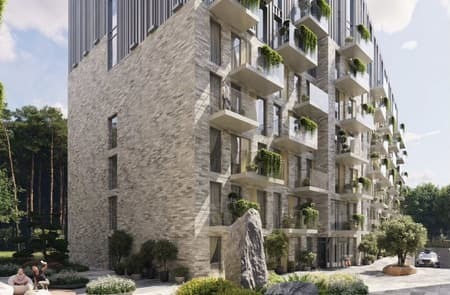 Продажа однокомнатных апартаментов, 54.5 м², этаж 4 из 7. Фото 1