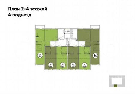 2-комн. квартира, 48.1 м²