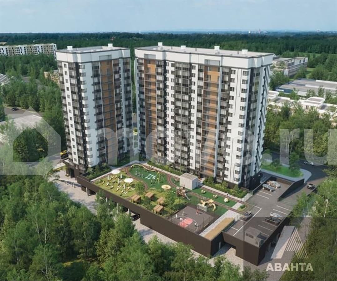 1-комн. квартира, 54.4 м²