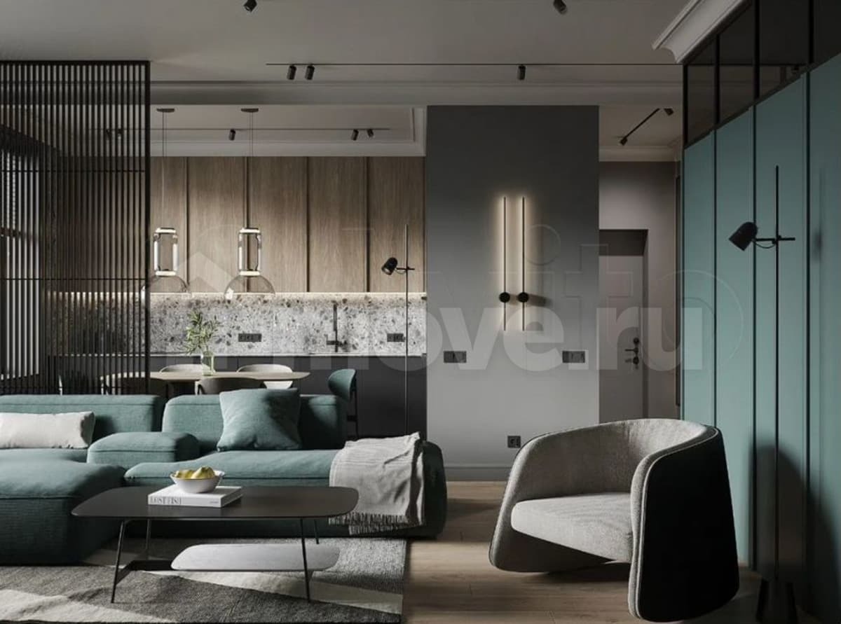 1-комн. квартира, 37.7 м²