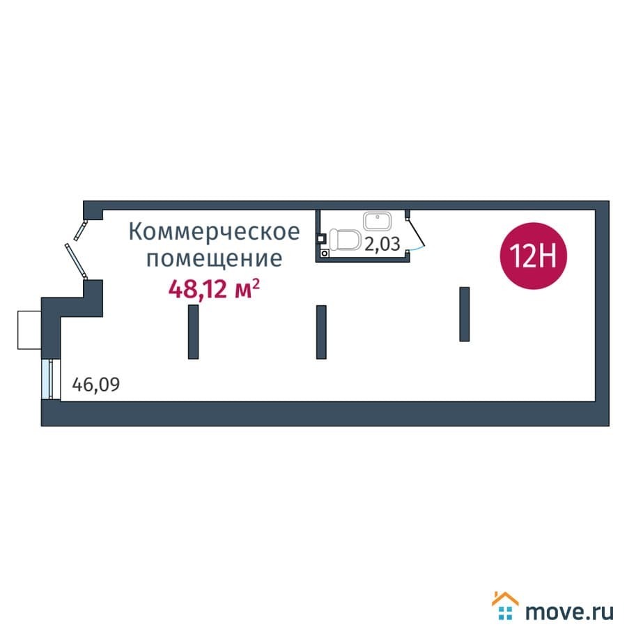 свободного назначения, 48.12 м²