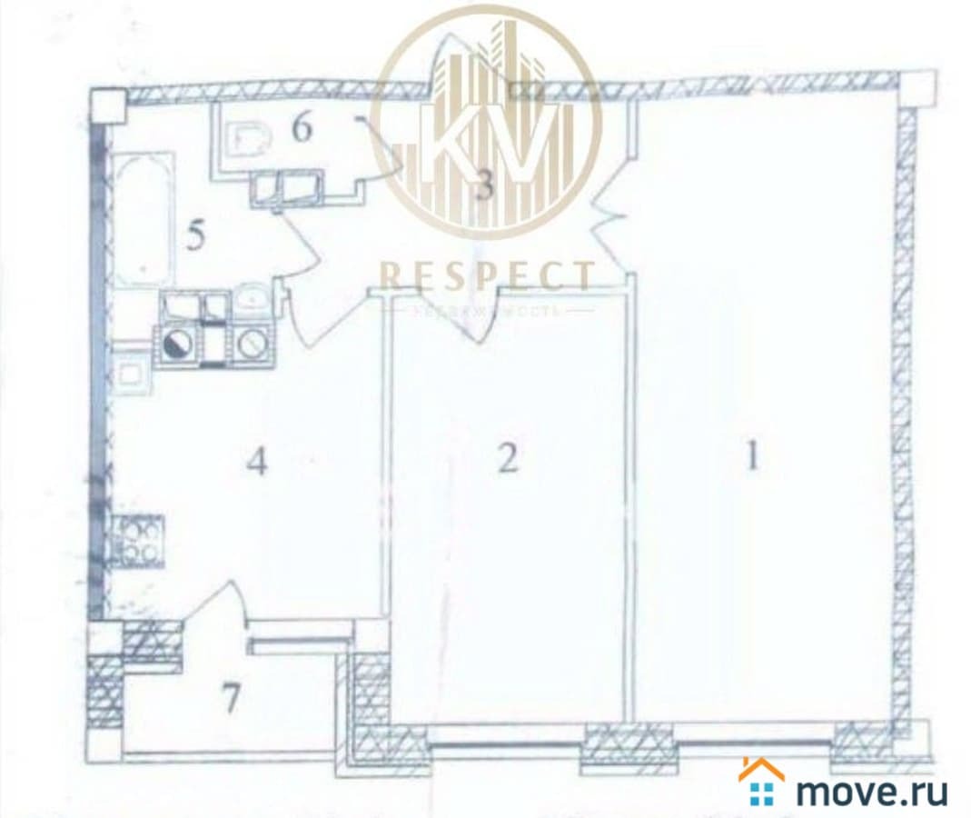 2-комн. квартира, 58 м²