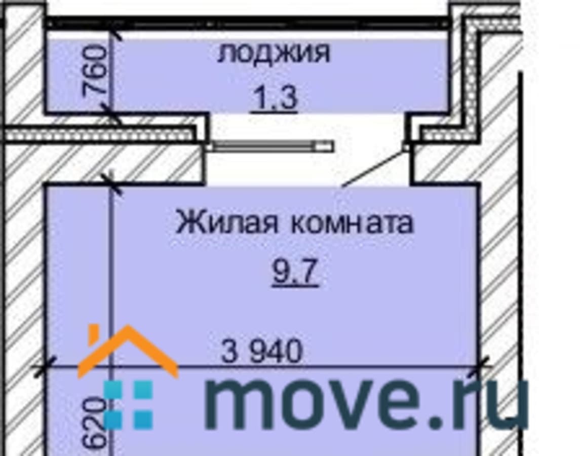 1-комн. квартира, 24.8 м²