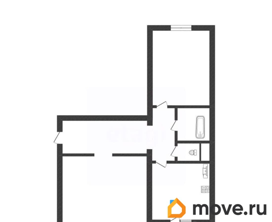 2-комн. квартира, 47 м²