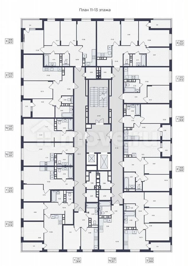 1-комн. квартира, 25.1 м²