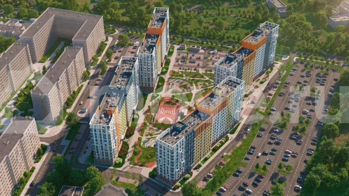 2-комн. квартира, 54.3 м²