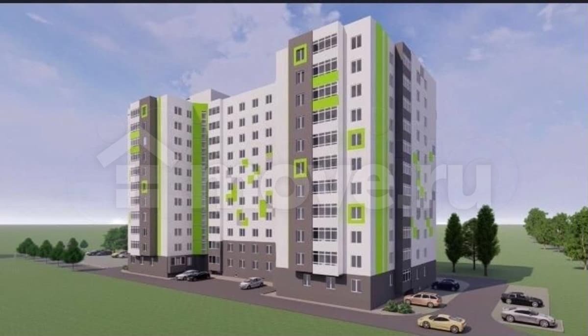 1-комн. квартира, 45.4 м²