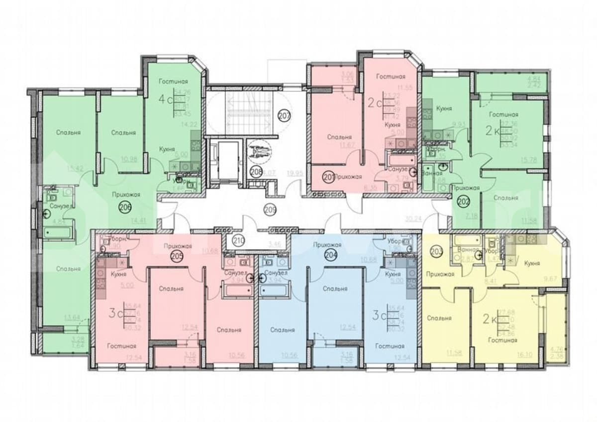 студия, 83.5 м²