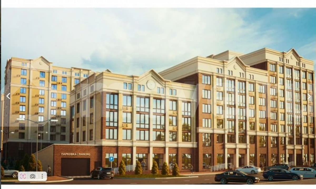 1-комн. квартира, 38.4 м²