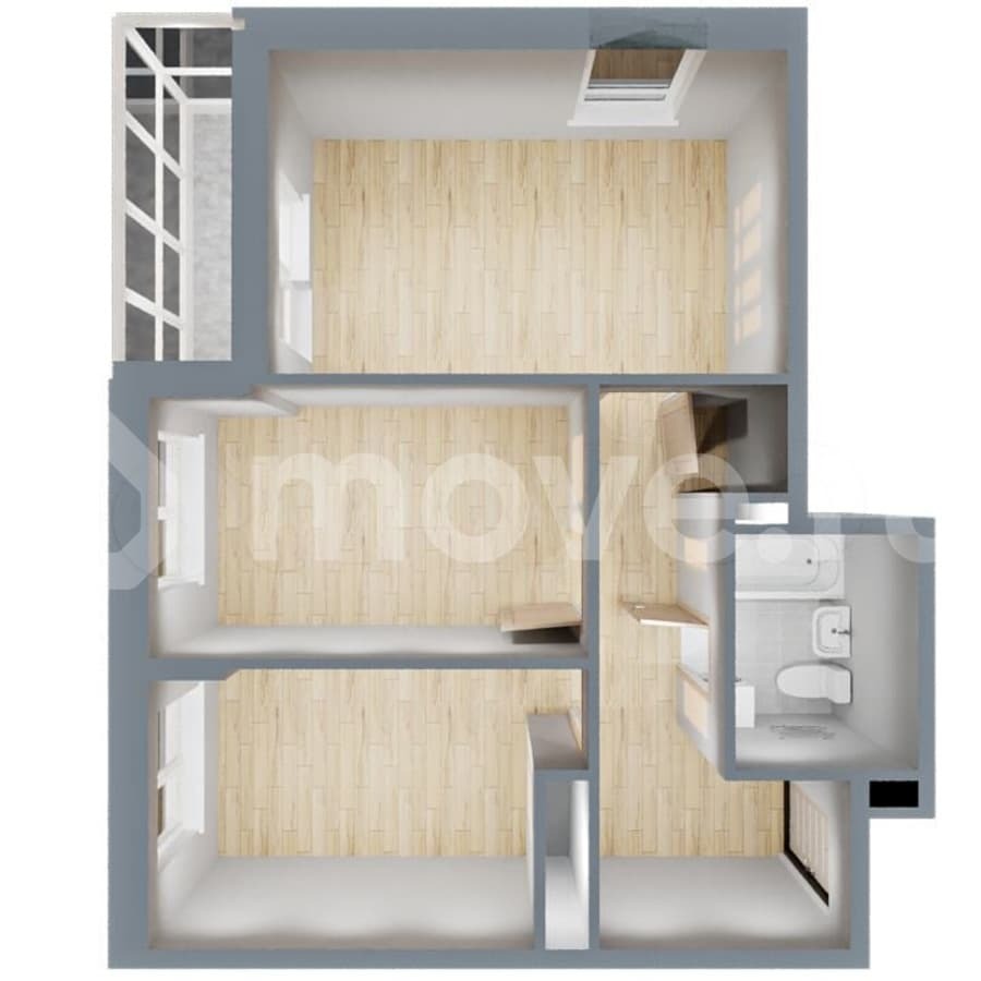 2-комн. квартира, 50.4 м²