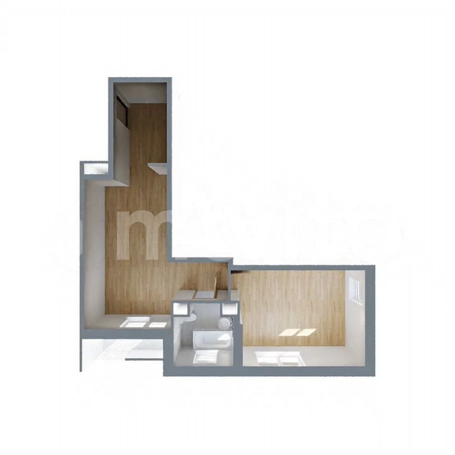 1-комн. квартира, 44 м²